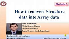 How to access structure data as an array