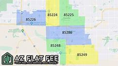 Chandler Arizona Zip Code Map