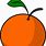 1 Orange Clip Art