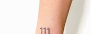 111 Angel Number Tattoo Sheets