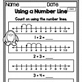 1st Grade Math Worksheets Number Line