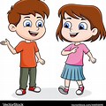 2 Children Kids Cartoon