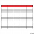 20 Column Chart Template