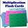 Multiplication Facts Flash Cards