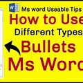 MS Word Bullet Logo