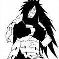 Madara Uchiha Black and White