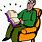 Man Reading Book Clip Art