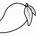 Mango Cartoon Black and White