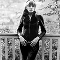 Marianne Faithfull Black Leather Jumpsuit