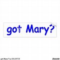 Mary Bumper-Sticker