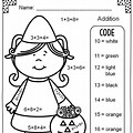 Math Happy Halloween Coloring Pages