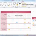 Matrix Chart in Template in Word