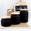 Matte Glass Candle Jars