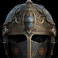 Medieval Knight Helmet Background