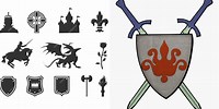 Medieval Symbols Clip Art