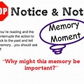 Memory Moment Sign Post Definition