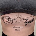 Memento Mori Inner Bicep Tattoo