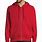 Men's Red Zip Up Hoodie