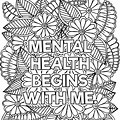 Mental Health Coloring Sheets