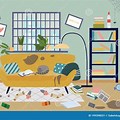 Messy Living Room Clip Art