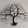 Metal Tree Wall Art Black