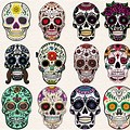 Mexican Sugar Skull Tattoo Designs