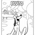 Mickey Mouse Clubhouse Pluto Coloring Pages