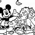 Mickey Mouse Happy Fall Coloring Pages