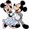 Mickey and Minnie Dancing Clip Art