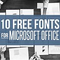 Microsoft Approved Fonts