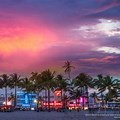 Miami Beach Panorama Sunset