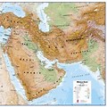 Middle East Physical Map