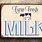 Milk. Sign