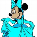 Minnie Mouse Blue Dress Cartoon Clip Art