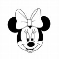 Minnie Mouse Face Outline SVG