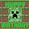 Minecraft Creeper Birthday