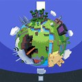 Minecraft Globe Pixel Art