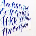 Modern Brush Calligraphy Alphabet