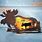 Moose Silhouette Metal Wall Art