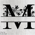 Monogram Letter M SVG Free