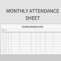 Monthly Attendance Template Microsoft Word