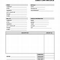 Motor Vehicle Invoice Template