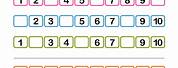 Number Sequence Worksheet 1-10