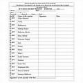 Nursing Home Activity Attendance Sheet