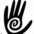 Native American Hand Symbol Clip Art