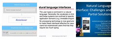 Natural Language Interface Examples