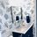 Navy Blue Bathroom Wallpaper