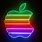 Neon Apple Wallpaper