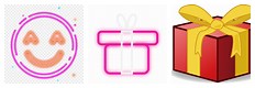 Neon Gift Emoji PNG