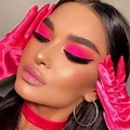 Neon Pink Eye Makeup